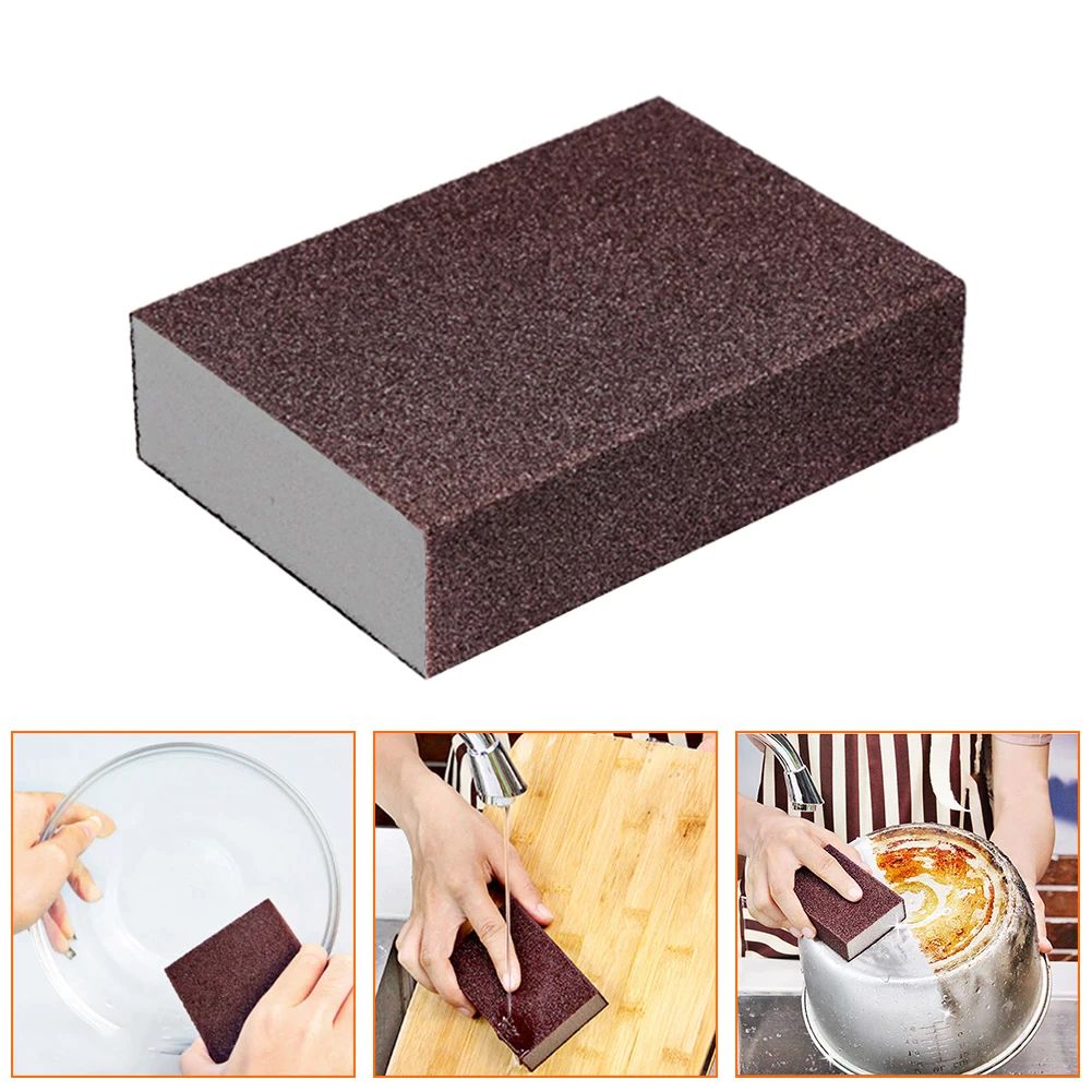 Esponja Anti Oxido Y Grasa Cafe