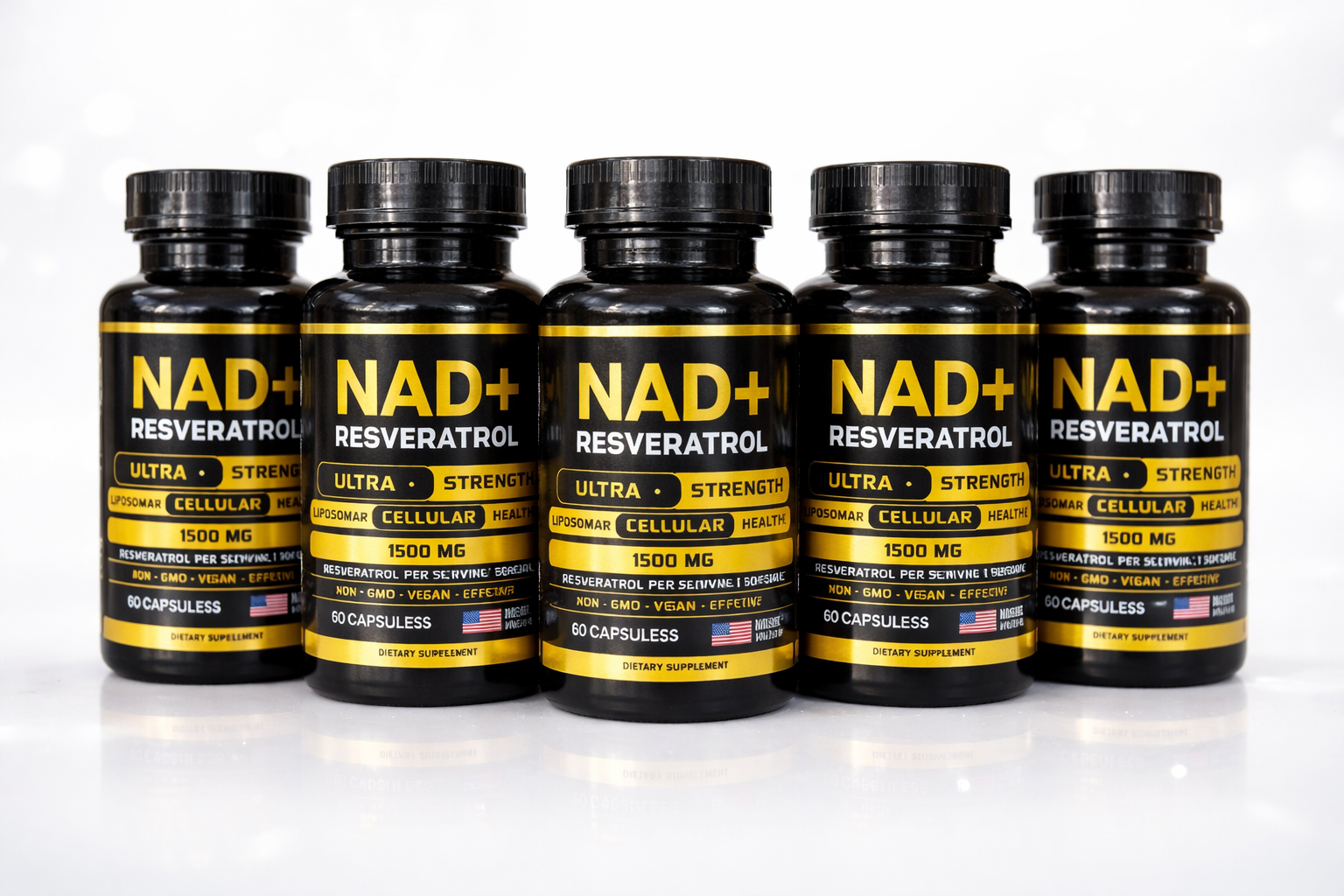 NAD + RESVERATROL AMERICANO 60 CAPSULAS