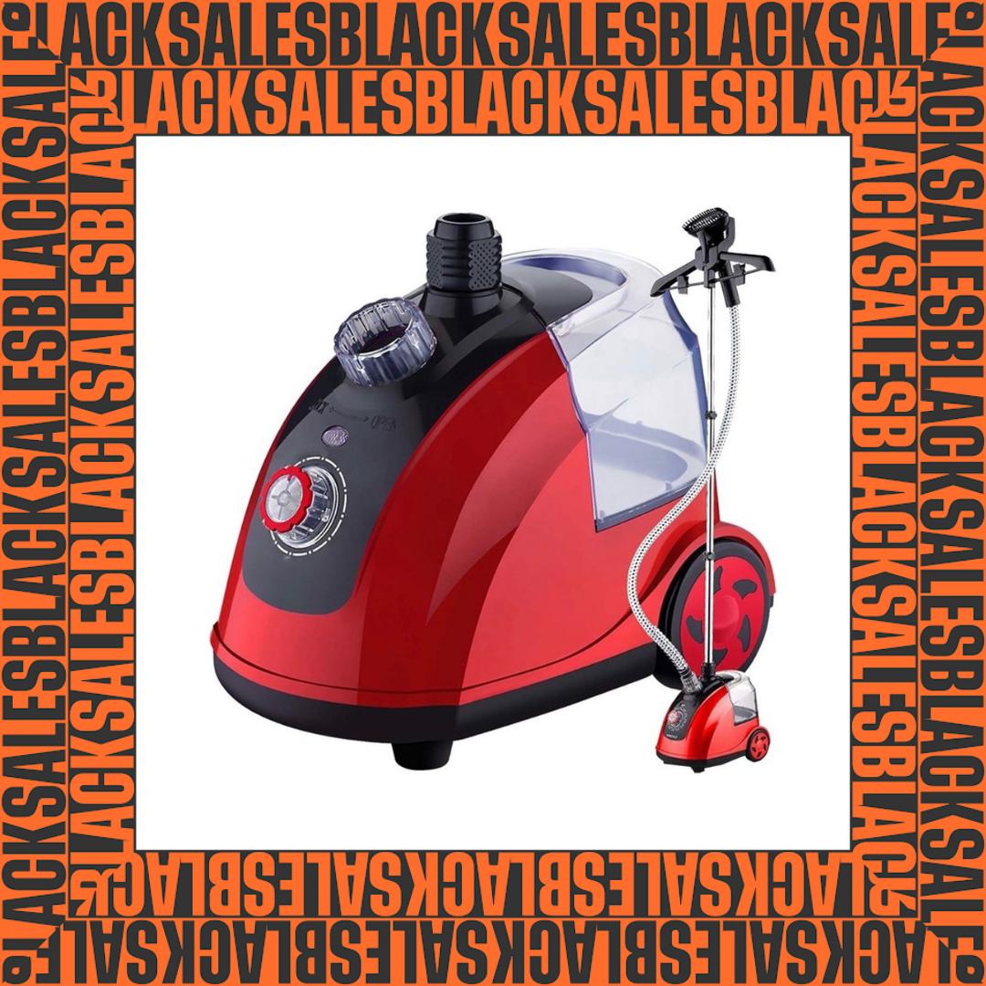 Plancha Vertical Vapor Vaporizador Roja