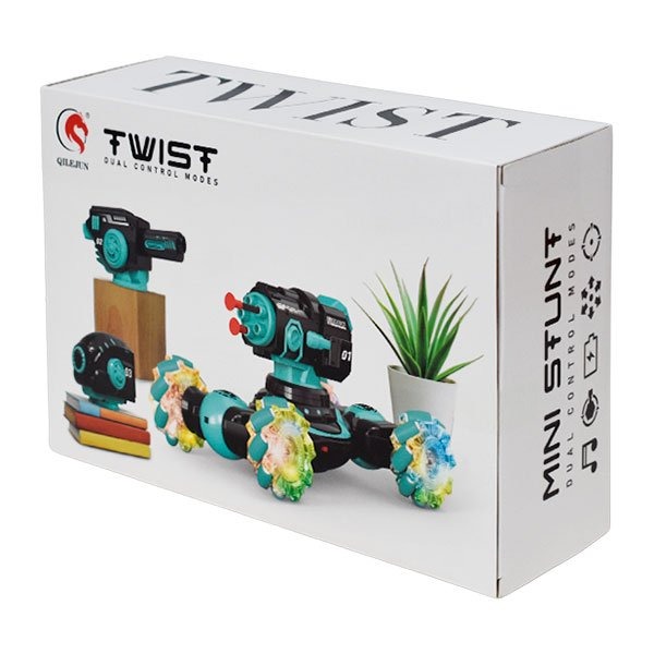 Tanque RC Yugari 4WD Lanzacohetes Negro