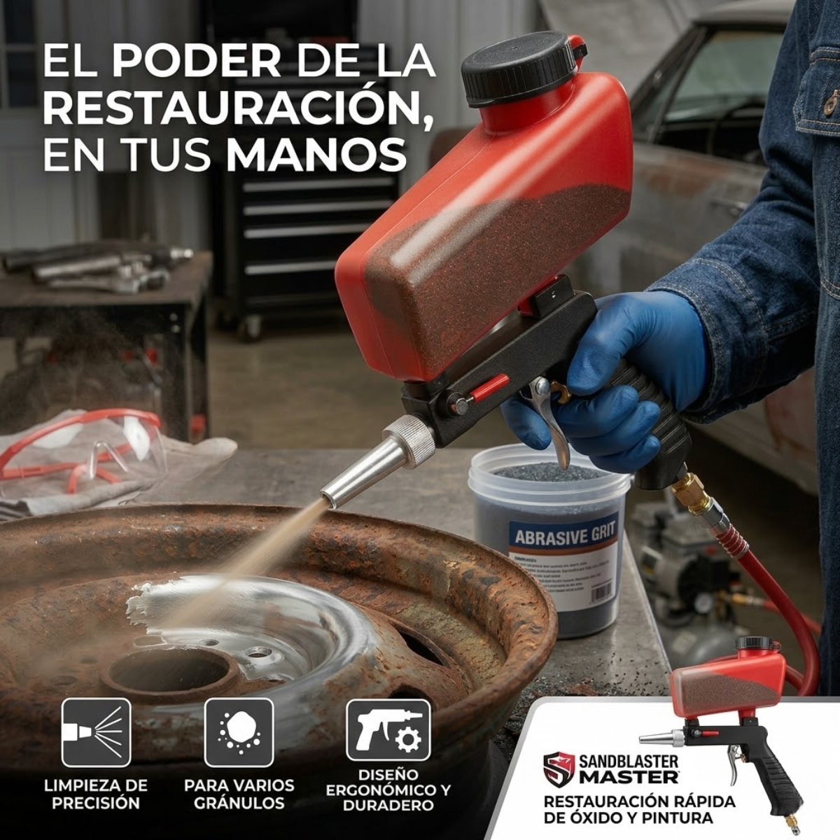 Pistola De Arena Quita Oxido