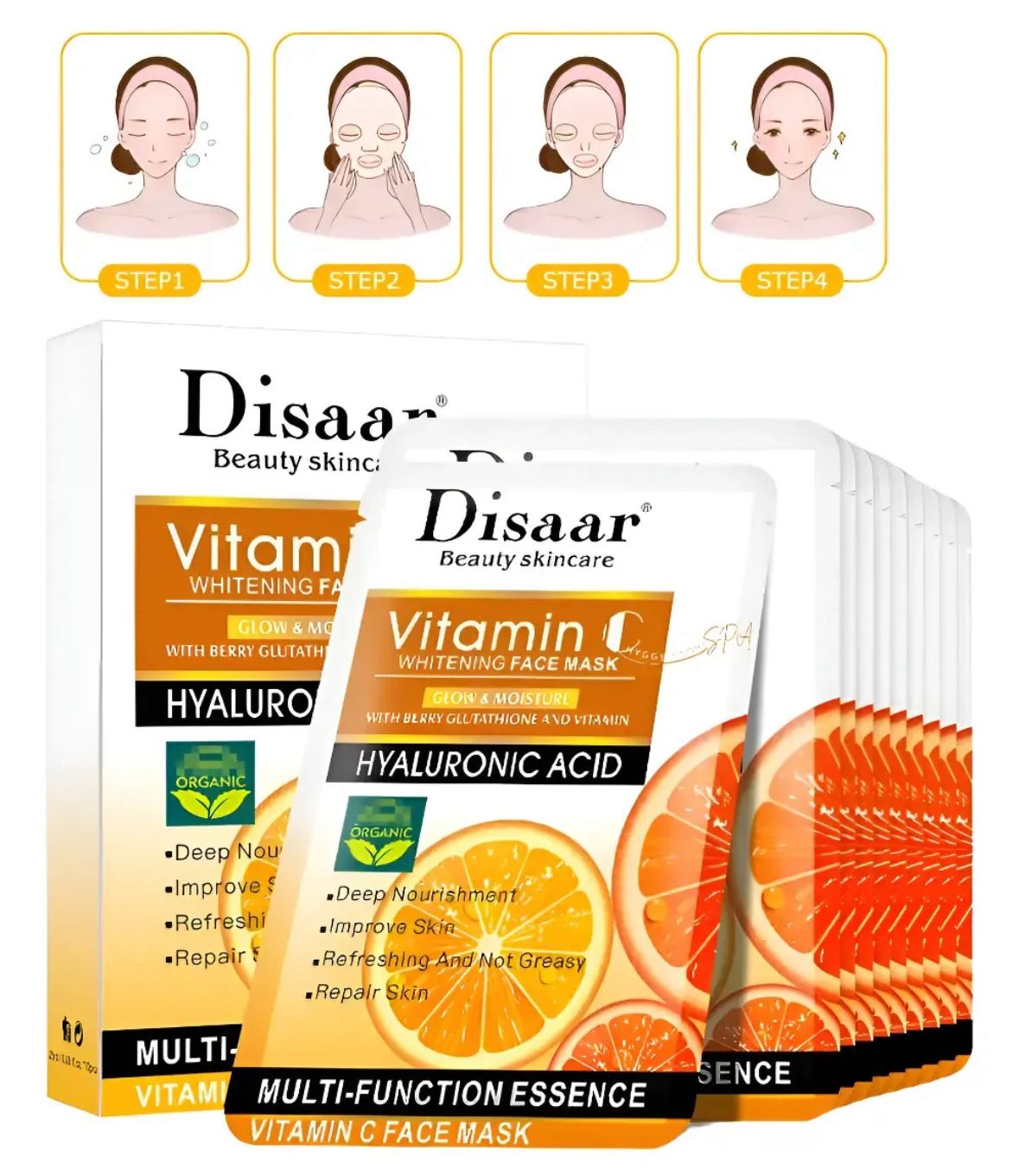 Mascarilla Facial Con Acido Hialuronico