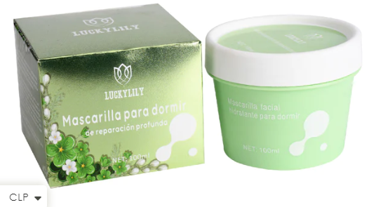 Mascarilla facial para dormir reparación