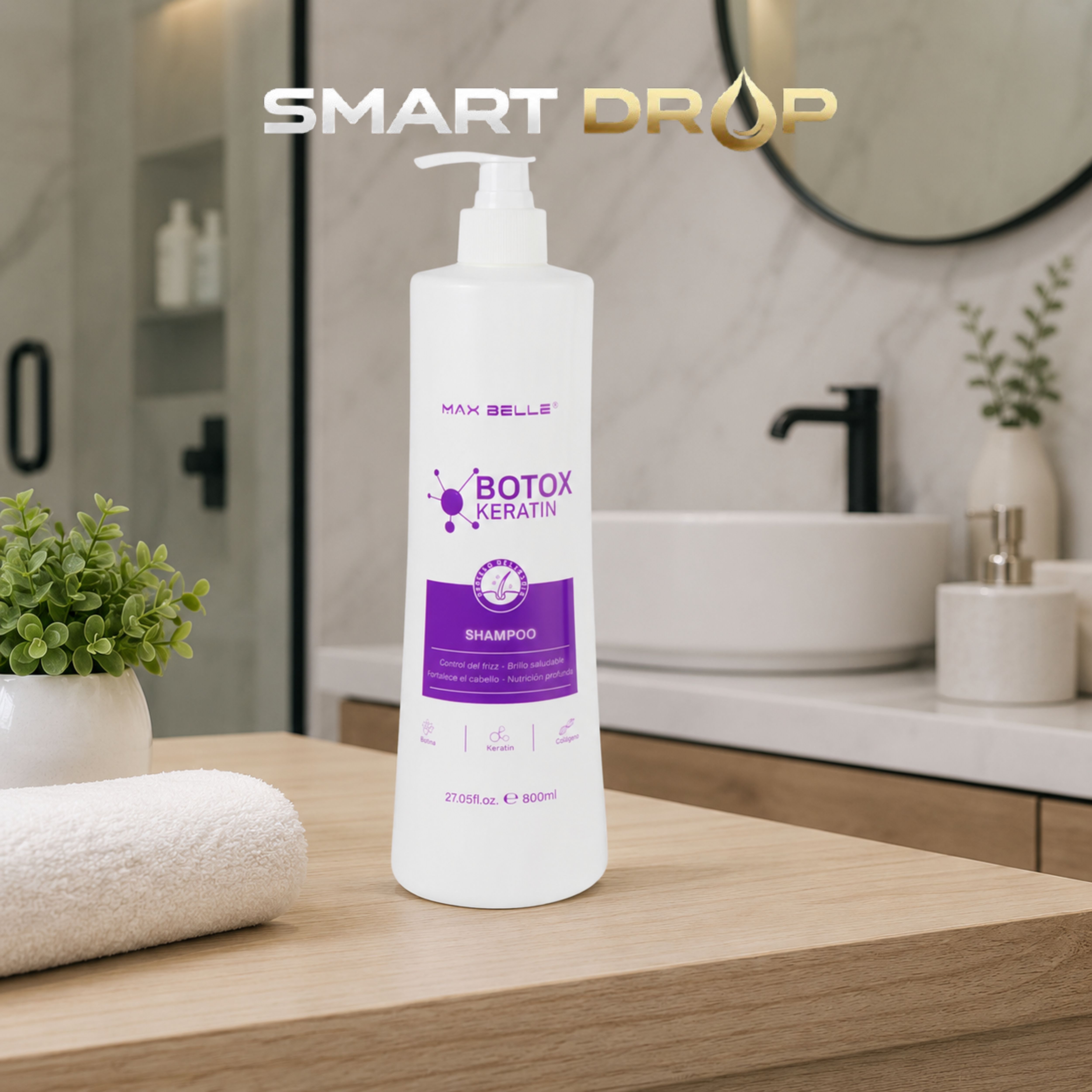 Shampoo con keratina Botox