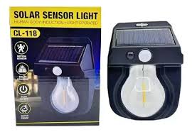 Lámpara Solar con Sensor de Movimiento
