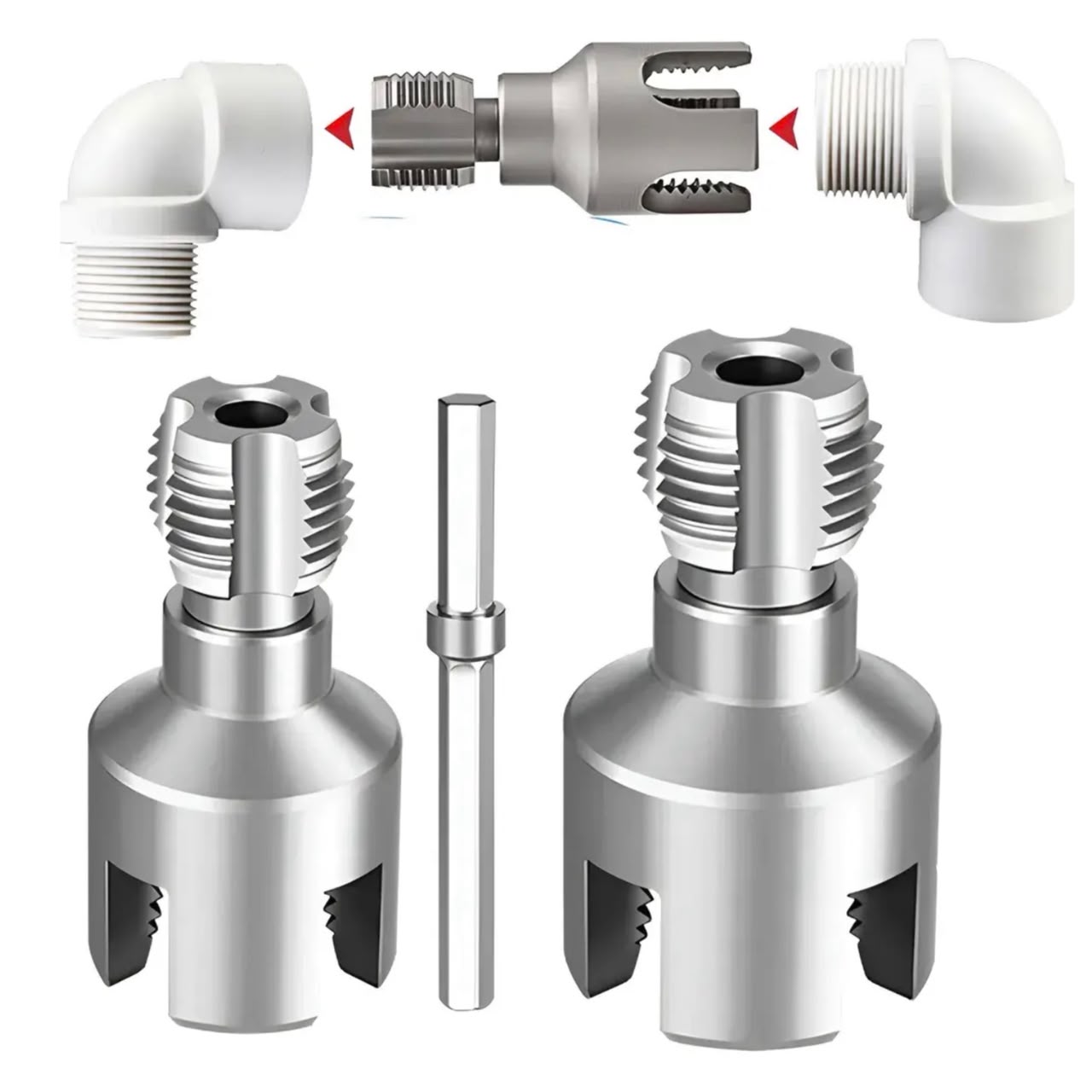 ROSCADOR TUBO PVC PPR 1/2 Y 3/4 TALADRO