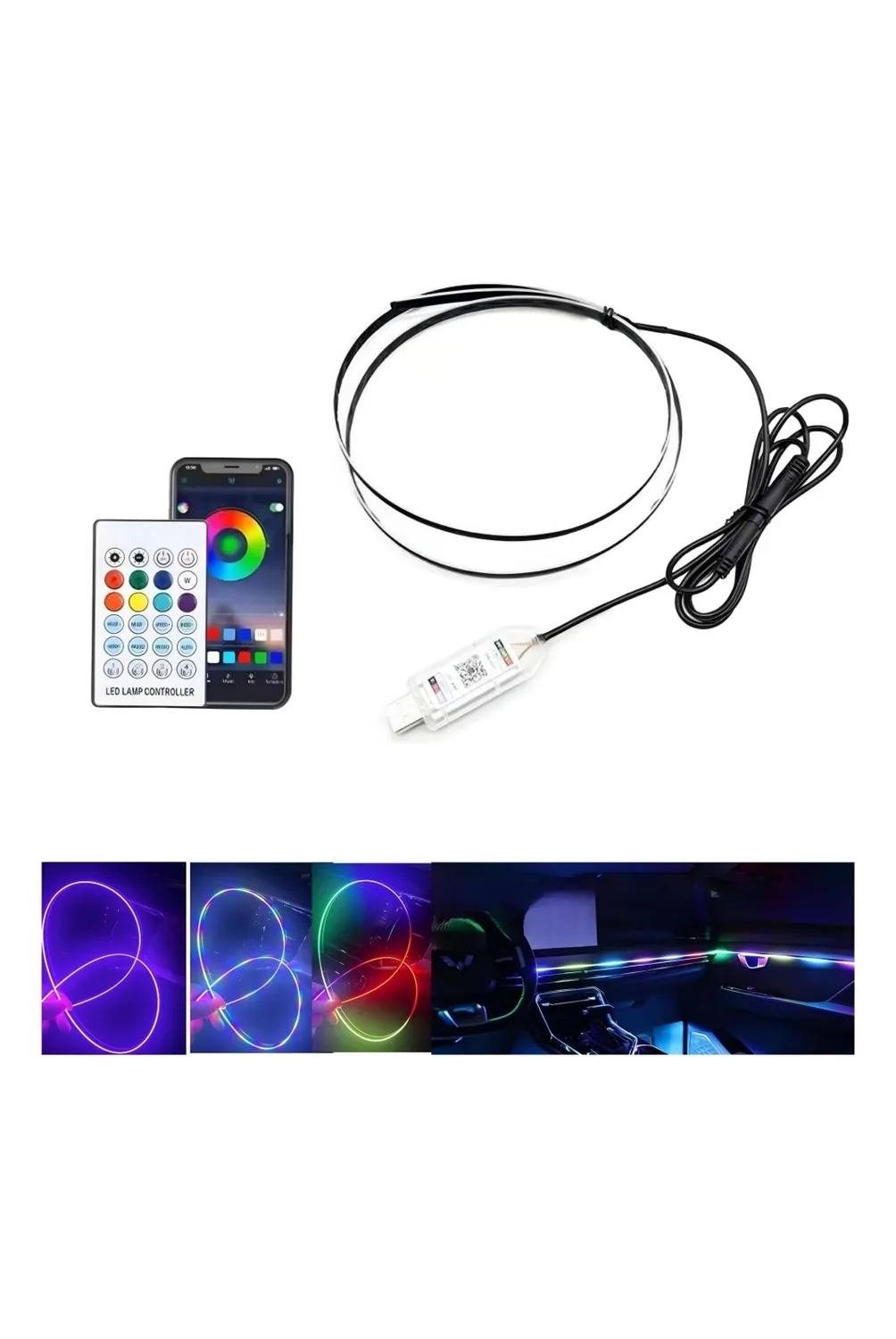 M - CINTA LED PRO - PARA AUTO + CONTROL
