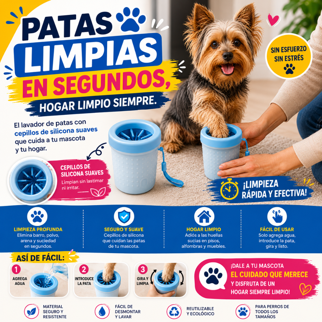 Limpiador de Patas para Mascotas