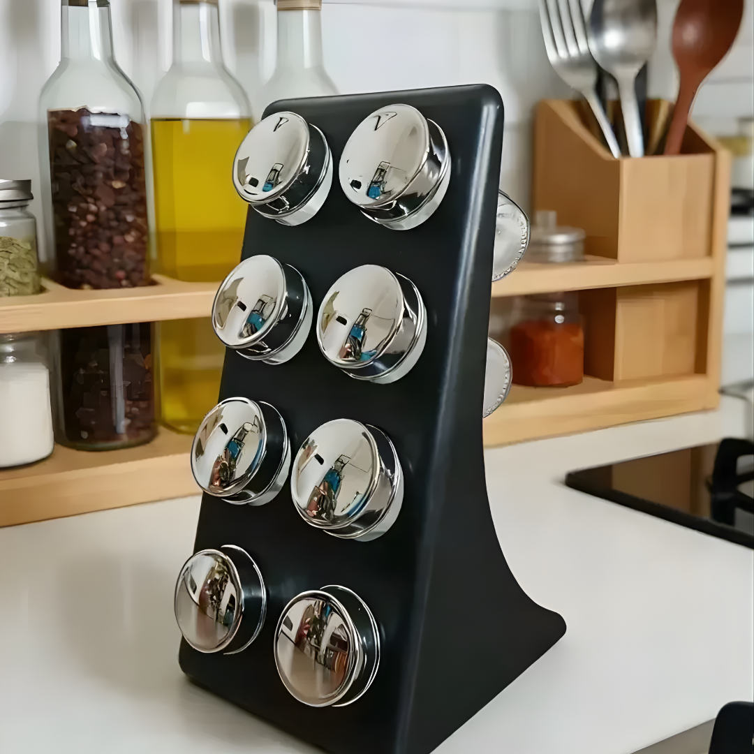 Especiero Magnético de 12 Frascos