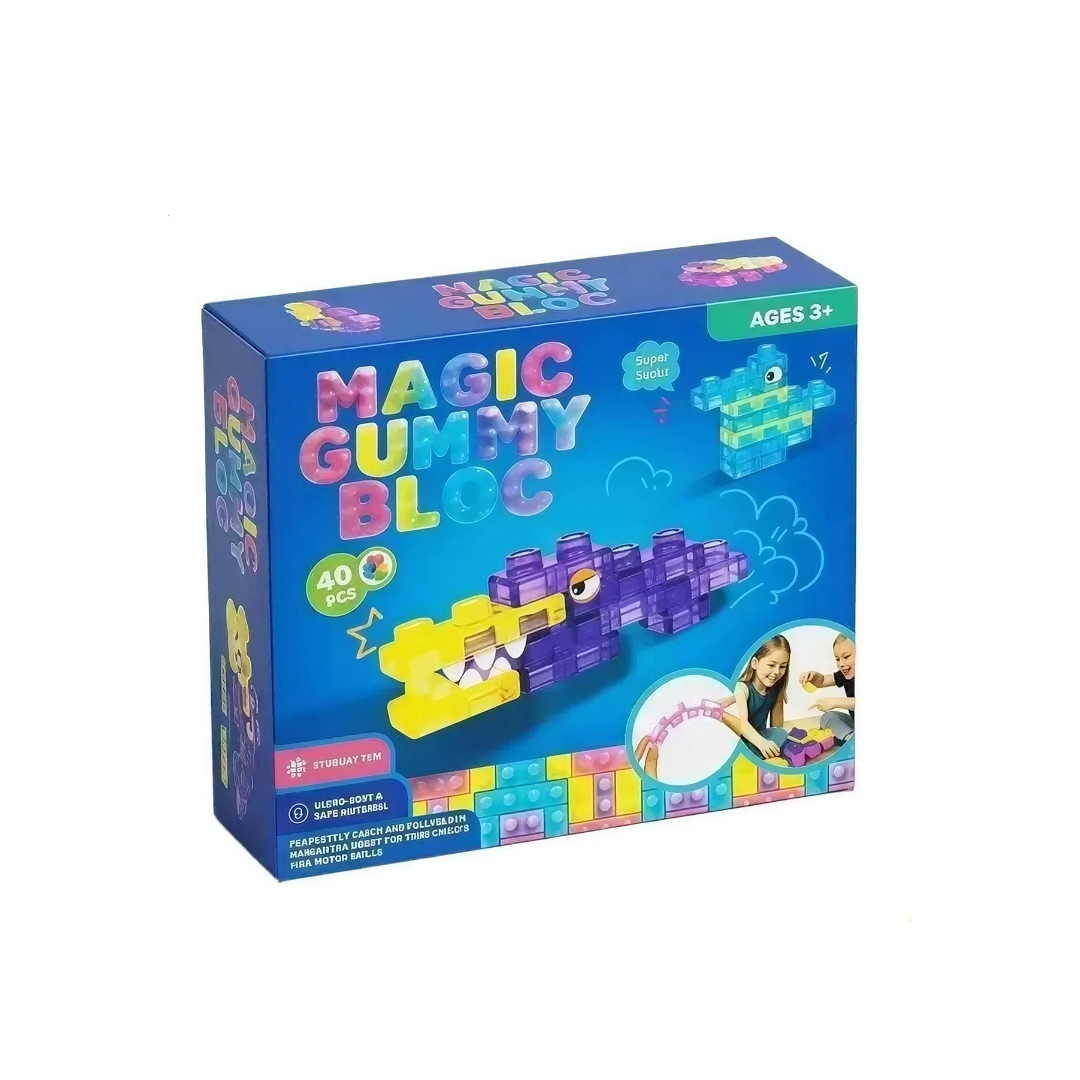 Magic Gummy Bloc 40 Piezas Bloques