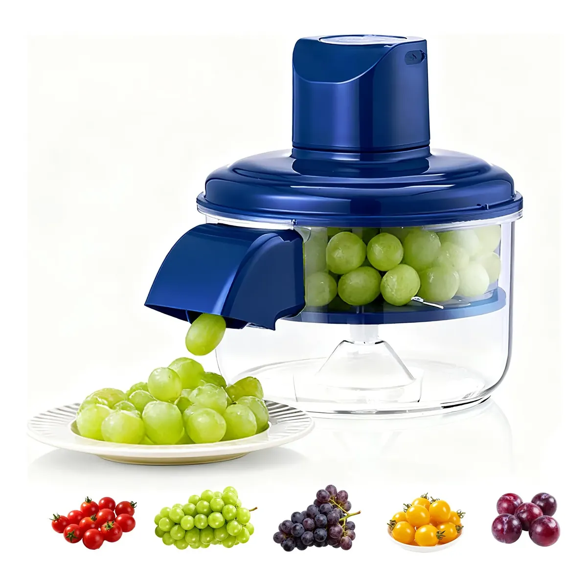 Peladora eléctrica automática para uvas, ajos y tomates cherry