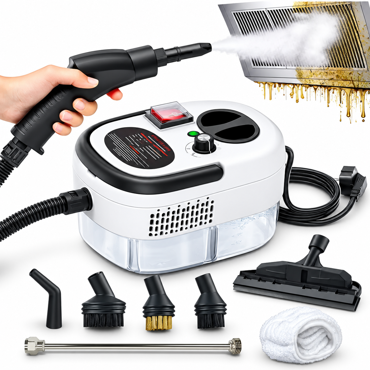 Limpiador A Vapor Presion 2500w Portatil