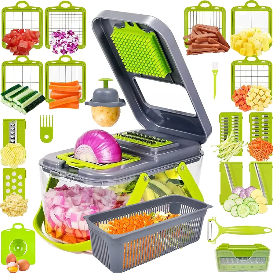 Picador y Rayador de verduras 22 en 1