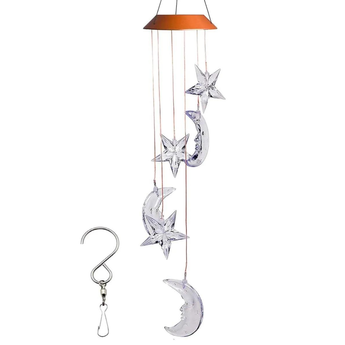 Campanillas Viento Luna-Estrella LED