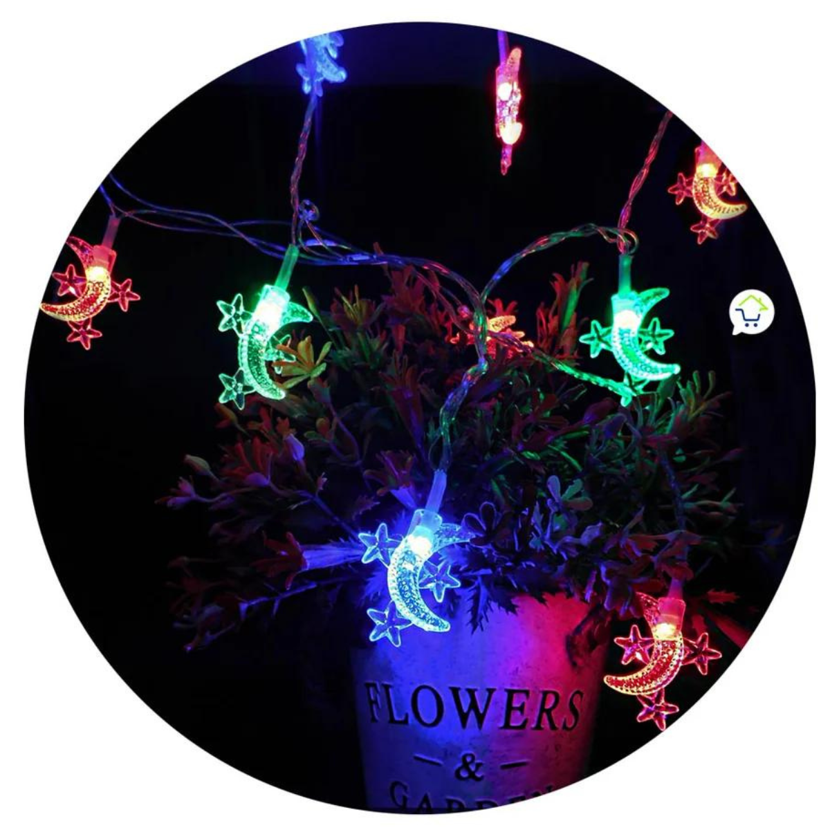 Guirnalda 28 LED Luna y Estrellitas 3 M
