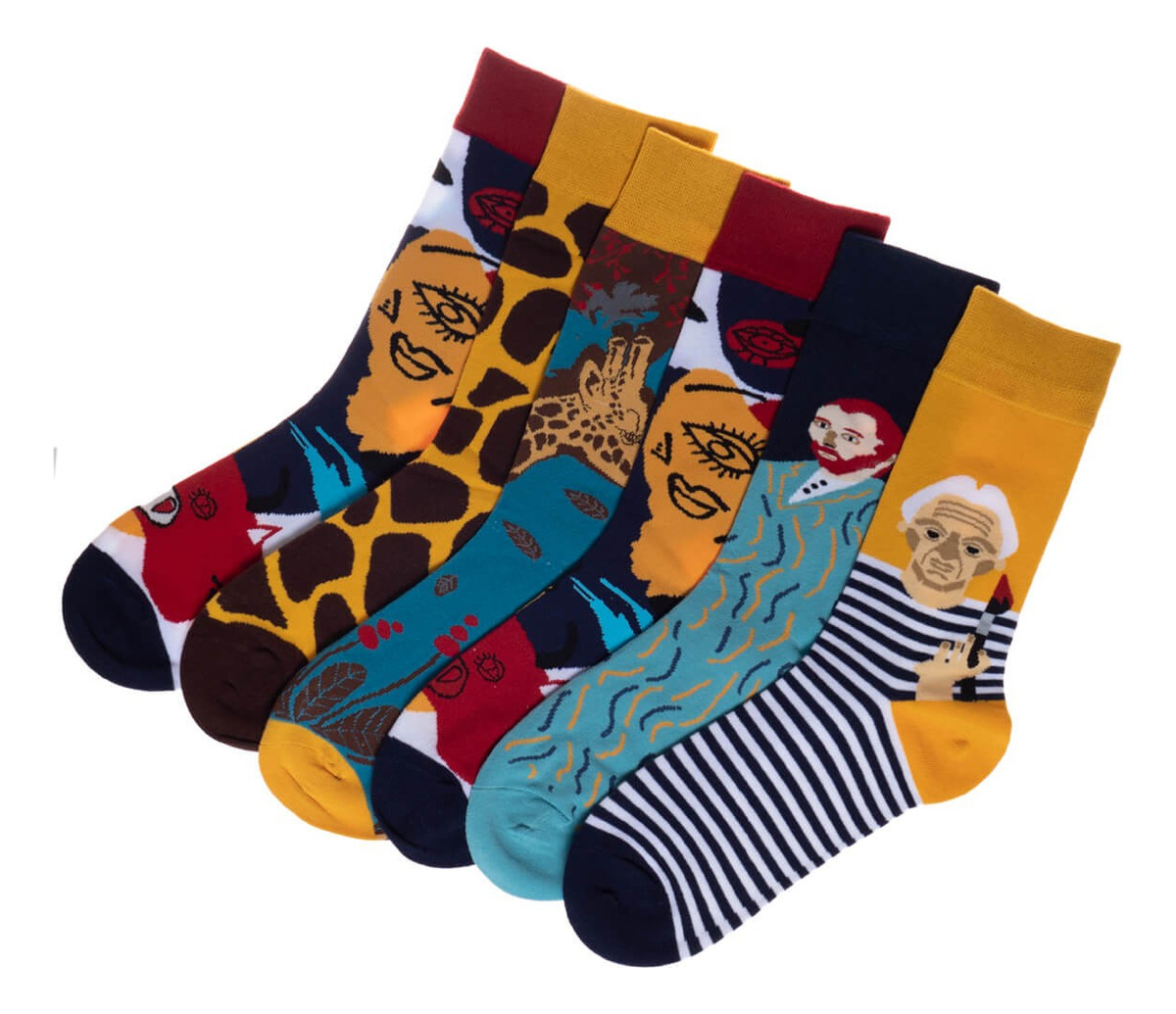 Pack 6 Calcetines Arte Multicolor Unisex