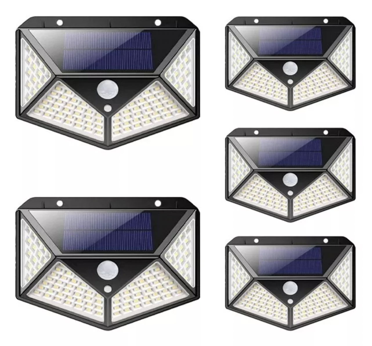 Pack 5 Focos Solar Led con sensor