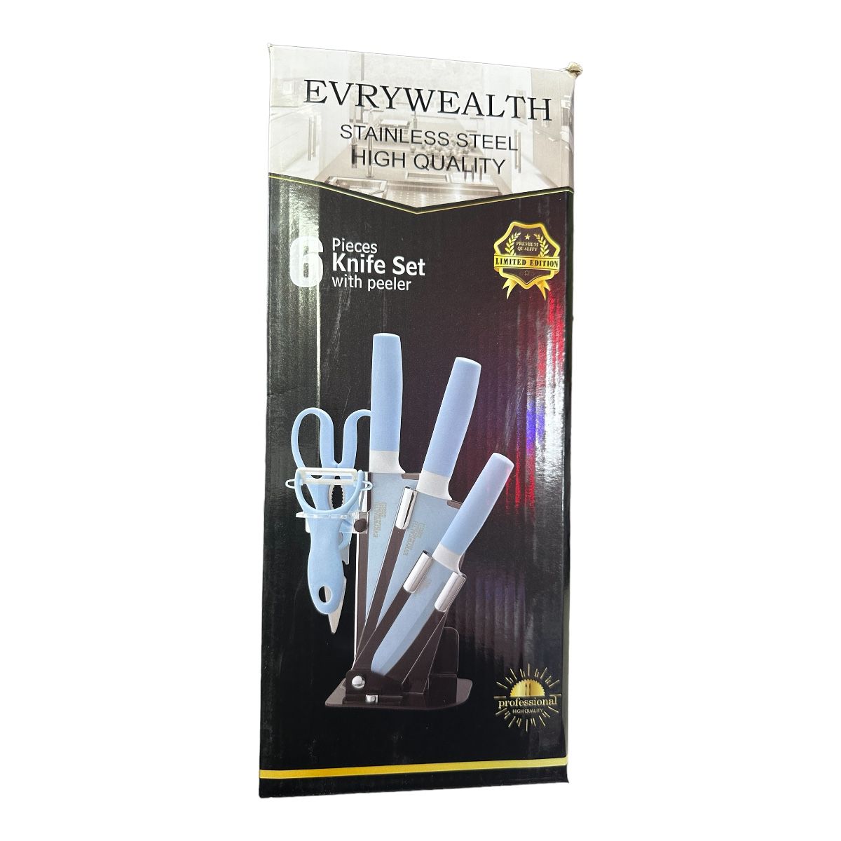 Set De Cuchillos de Cocina 6piezas + Ped