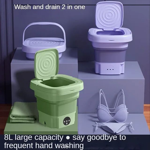 ⭐ Mini lavadora portátil plegable