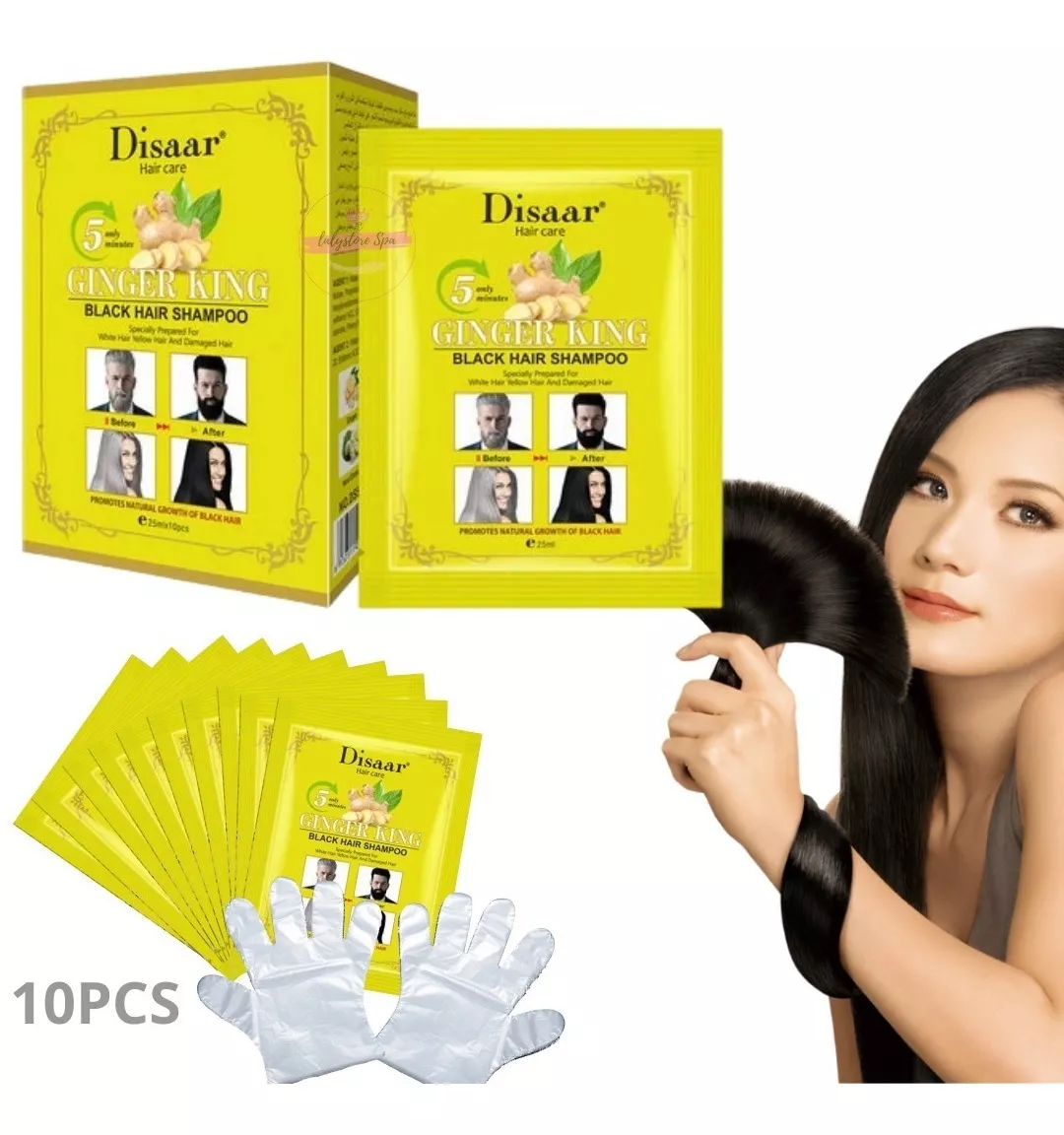 Shampoo 1 Negro Para Cabello Blanc