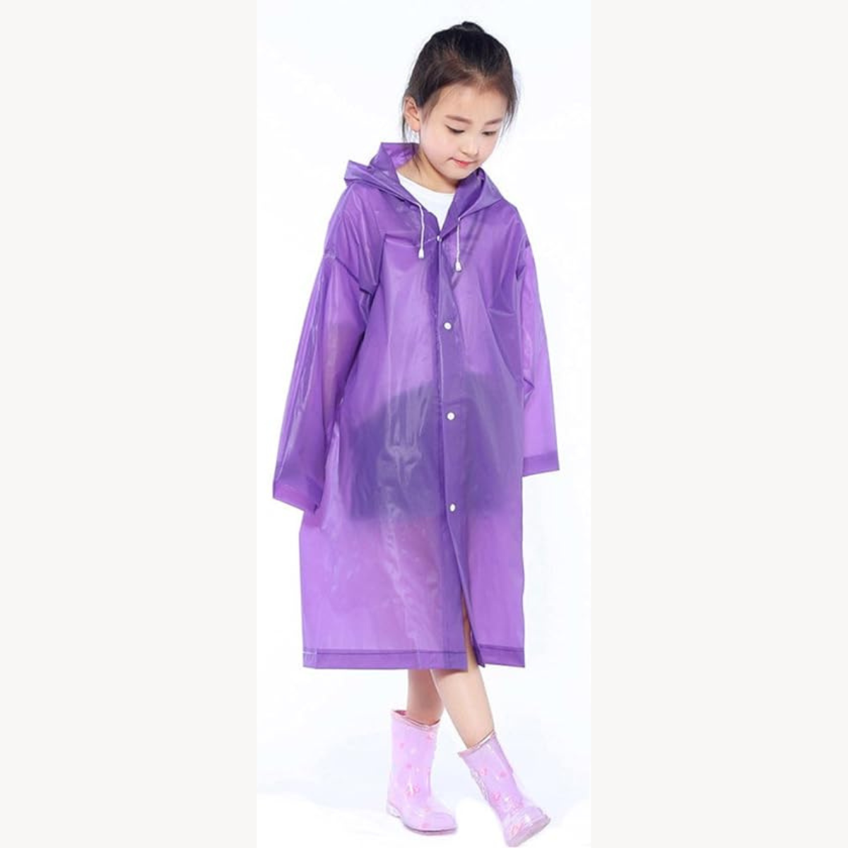 Chubasquero Portátil Reutilizable Morado