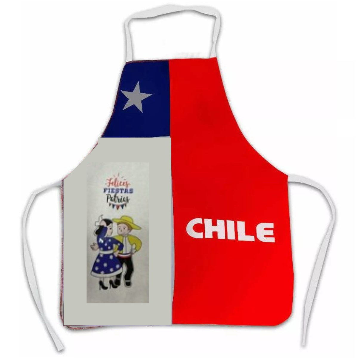 Delantal Celebración Chilena Dieciochero