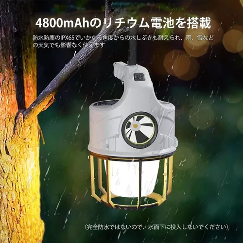 ⭐ Linterna gancho solar recargable USB
