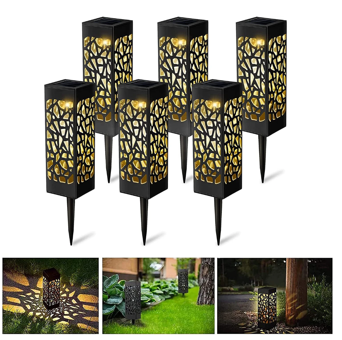 8 ESTACAS SOLARES LED EN DISEÑO PROYECTO