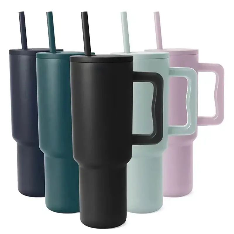 Vaso térmico 1,2 L con asa y bombilla