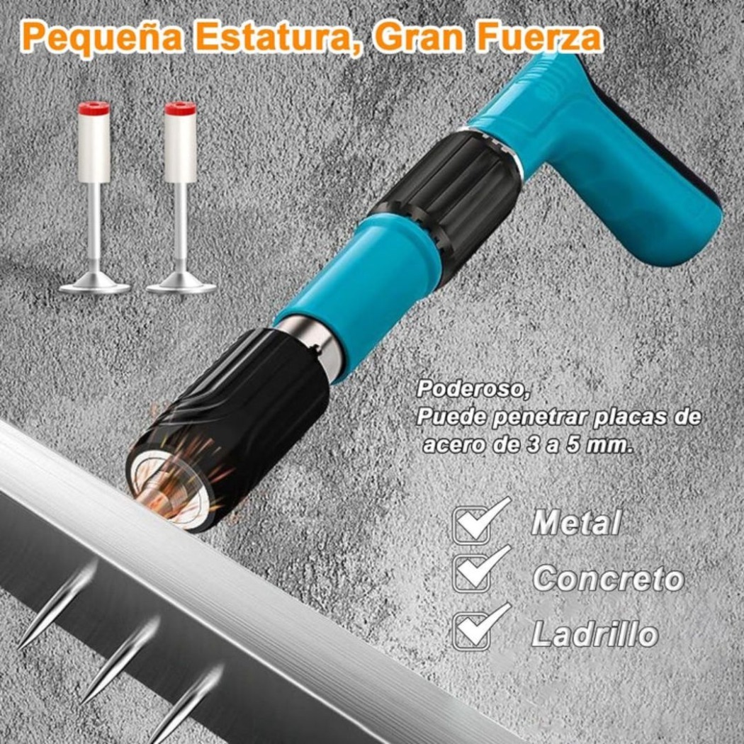 I- MALETA PISTOLA DE CLAVOS + ACCESORIOS