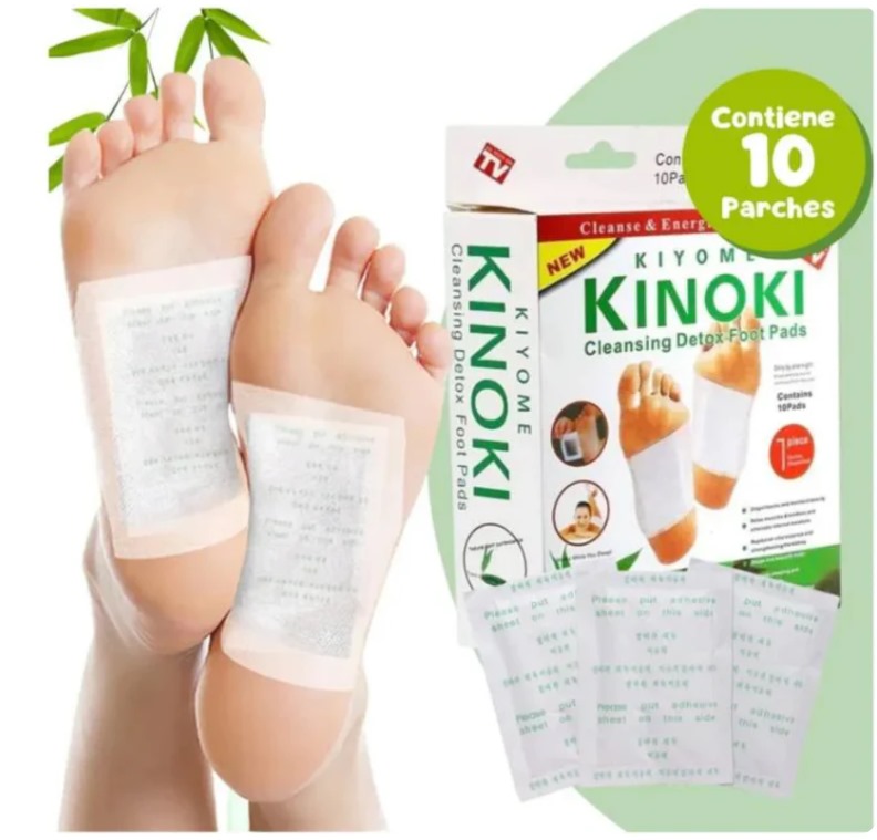 Pack 10 Cajas 100 Parches Kinoki Pies