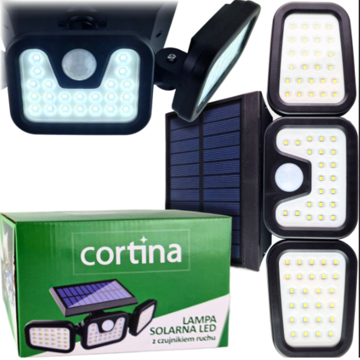 3 Lámparas LED Solar Para Exteriores