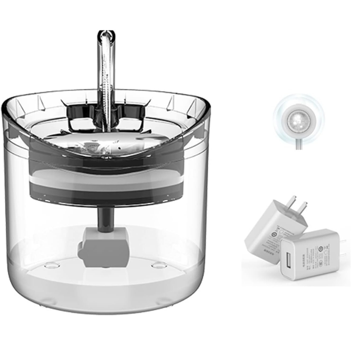 Fuente de Agua Transparente 1.6 L