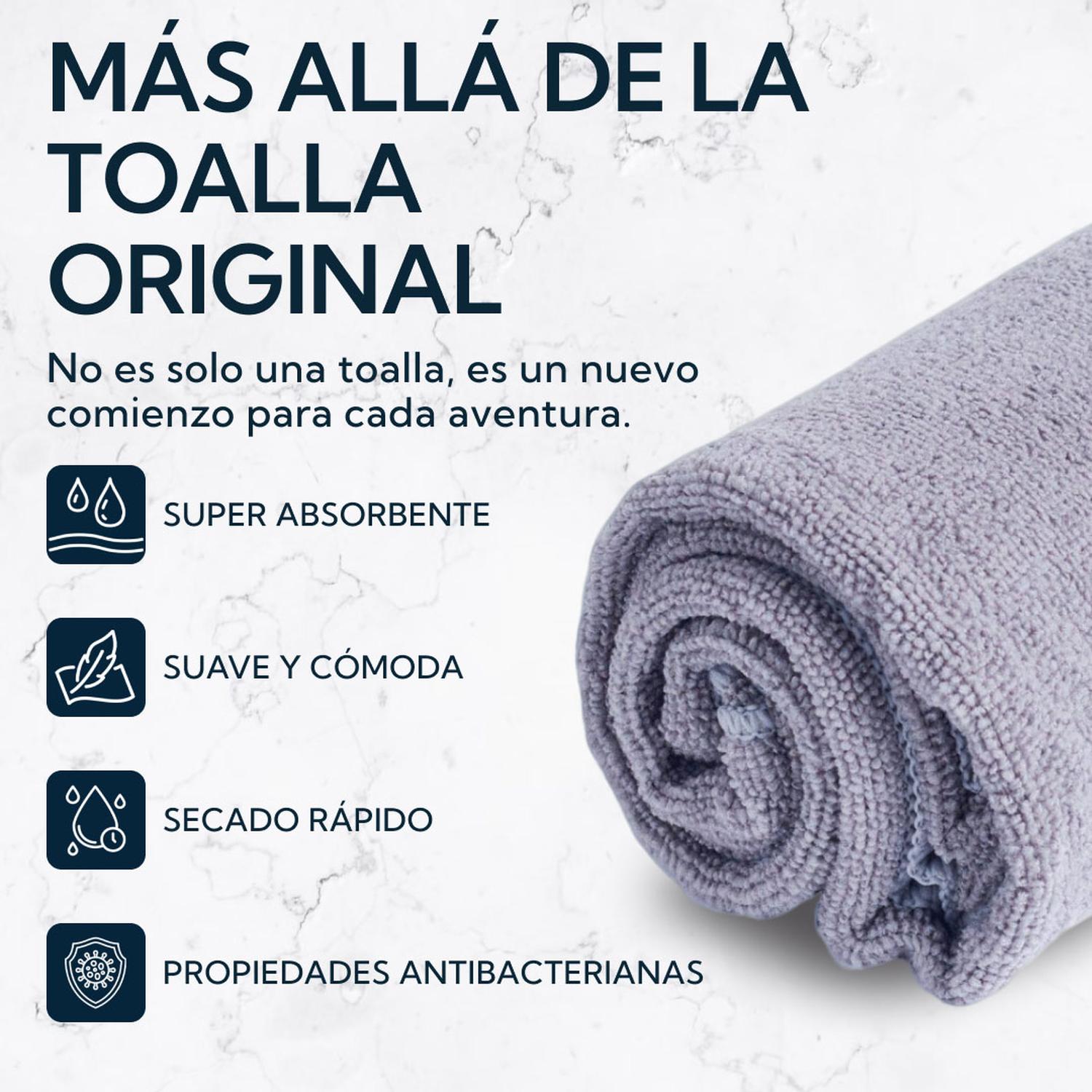 Toalla Microfibra Terry Gris