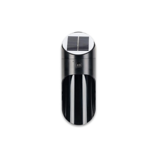 Aplique Led Solar Para Exterior Negro