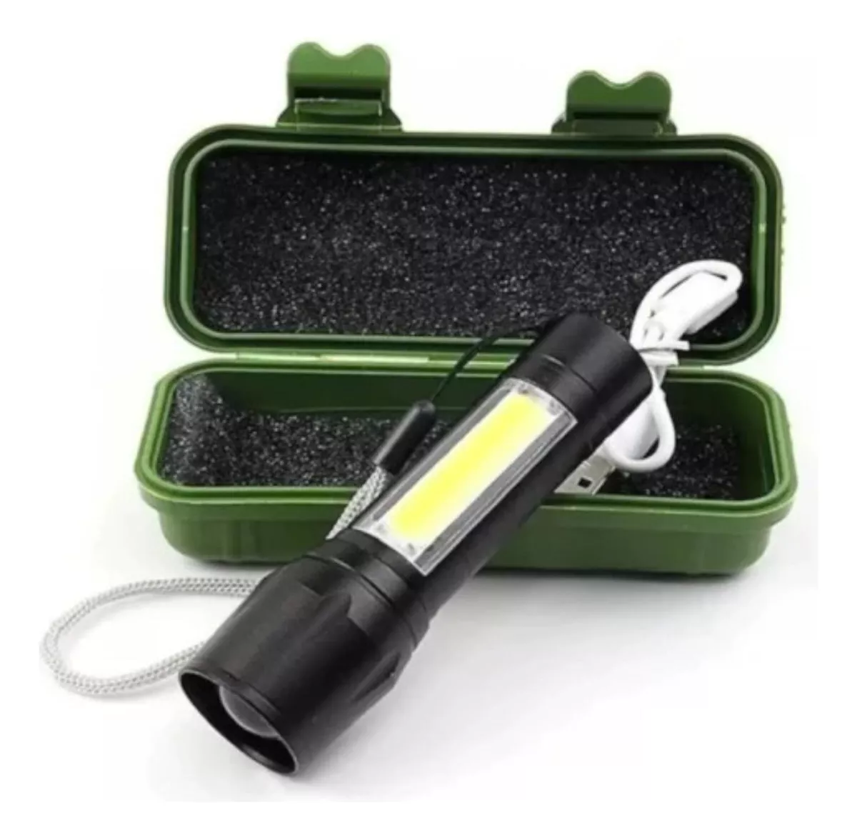 Mini Linterna LED de Mano Recargable USB
