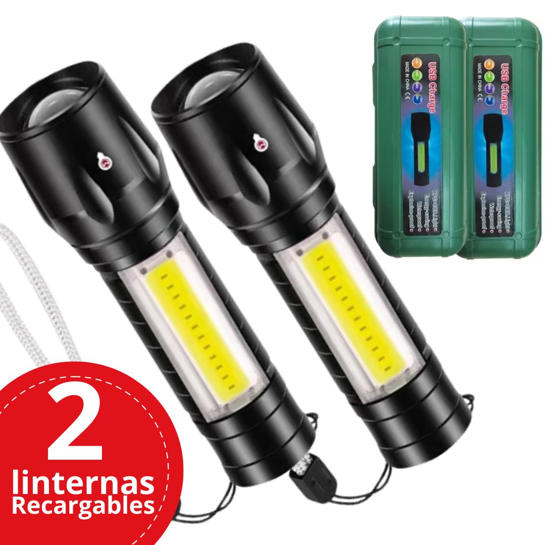 J - MINI LINTERNA DE ESTUCHE VERDE X2