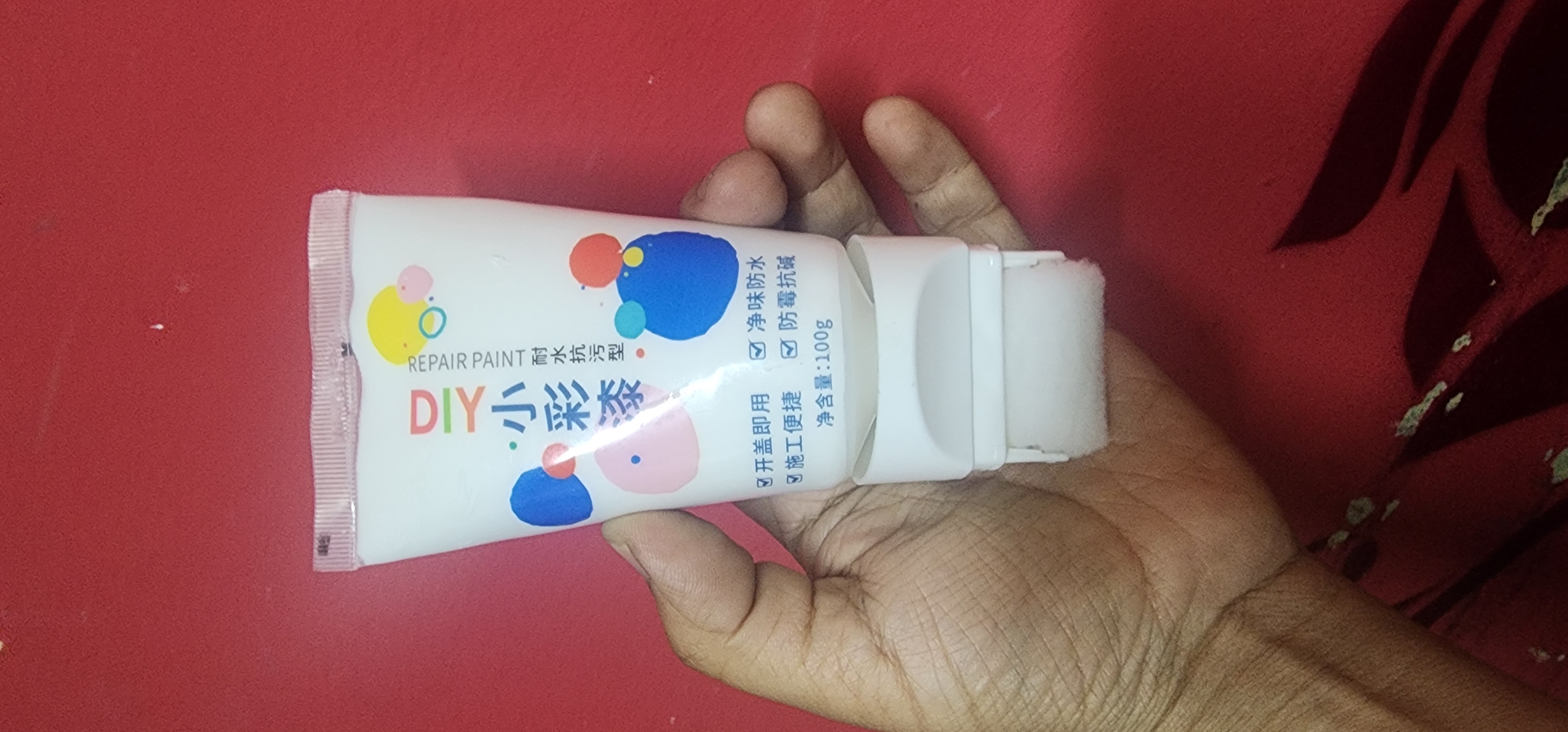 Pintura en rodillo 100 gramos Reparación