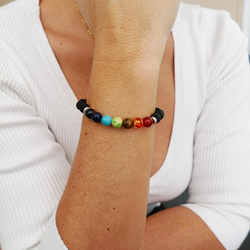 Pulsera 7 Chakras con Piedras Naturales