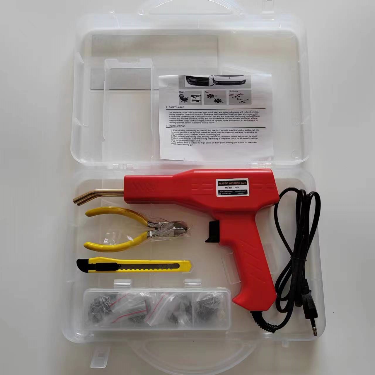 Vista 4 de Maquina Soldadora Grapadora Con Pistola - Color: rojo