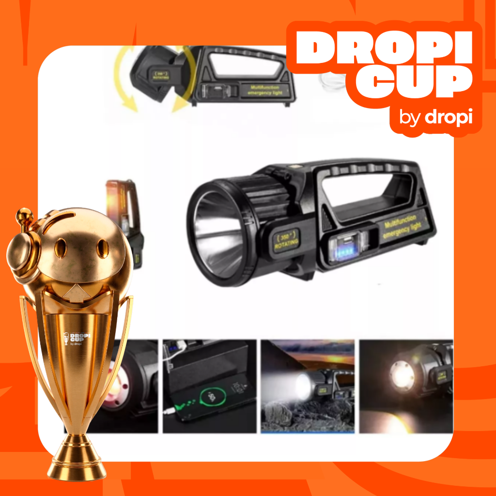 Linterna LED solar Dropi Cup.