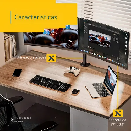Soporte Doble Monitor Ajustable