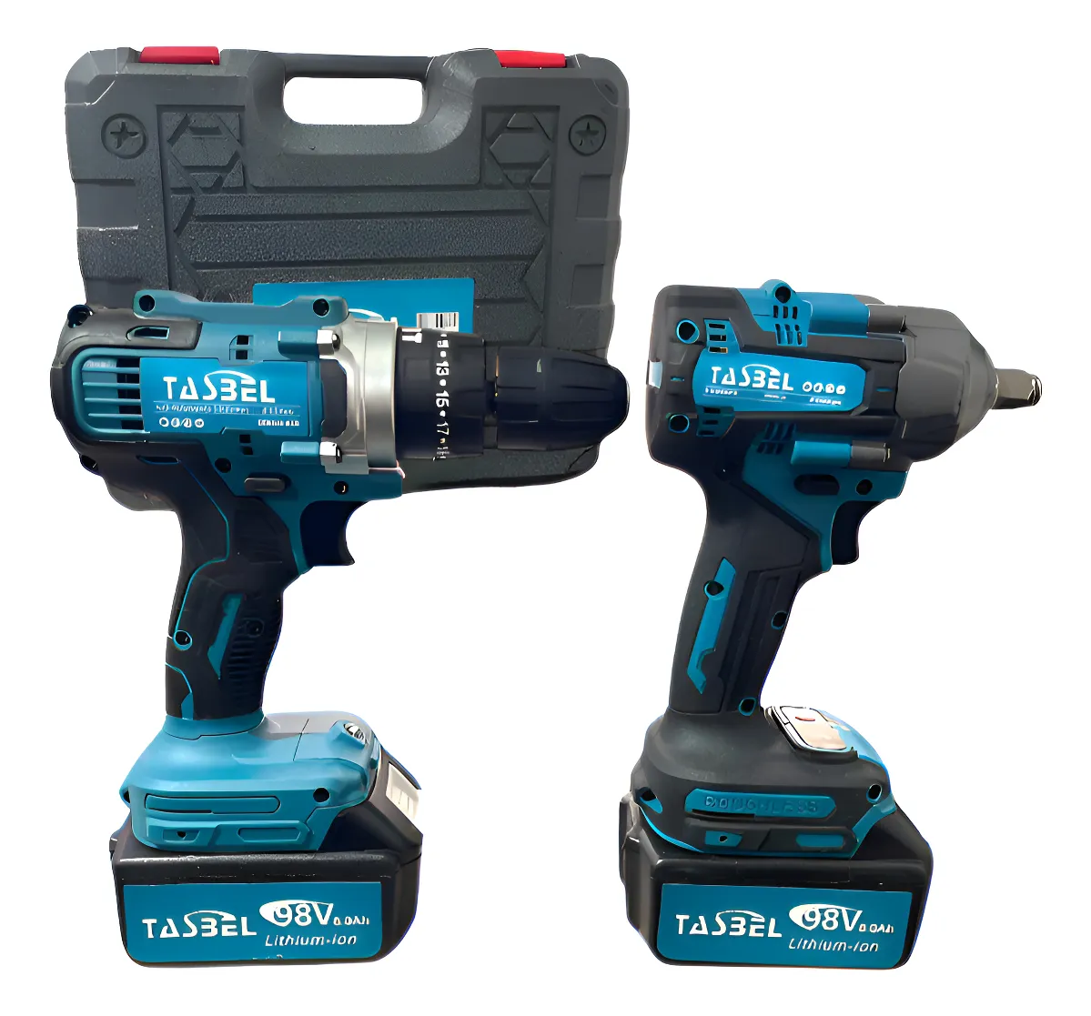 Llave Impacto + Taladro 98v Azul Tasbel