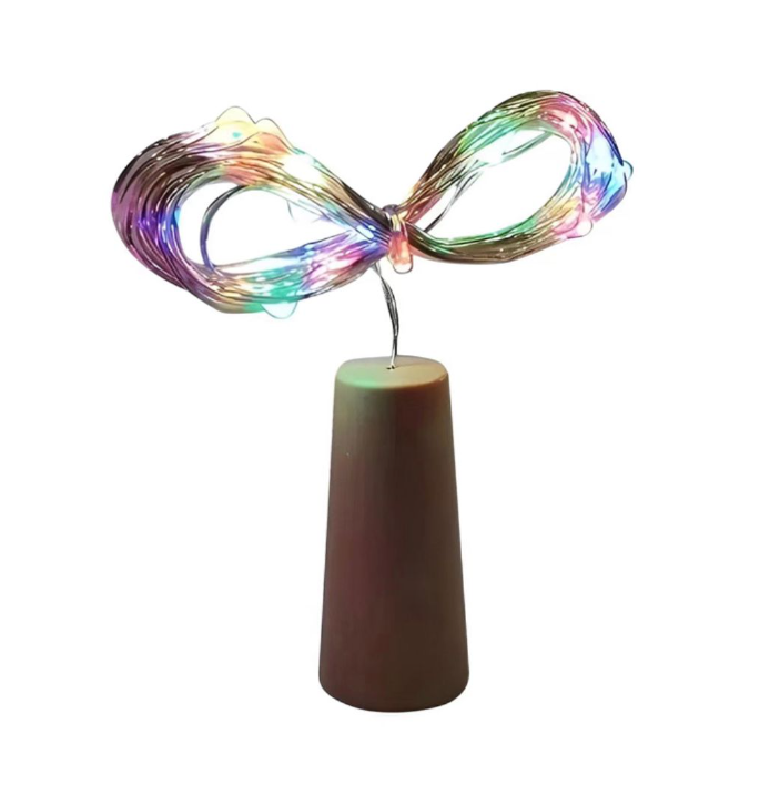 LUCES MICRO LED CORCHO 4 PIEZAS