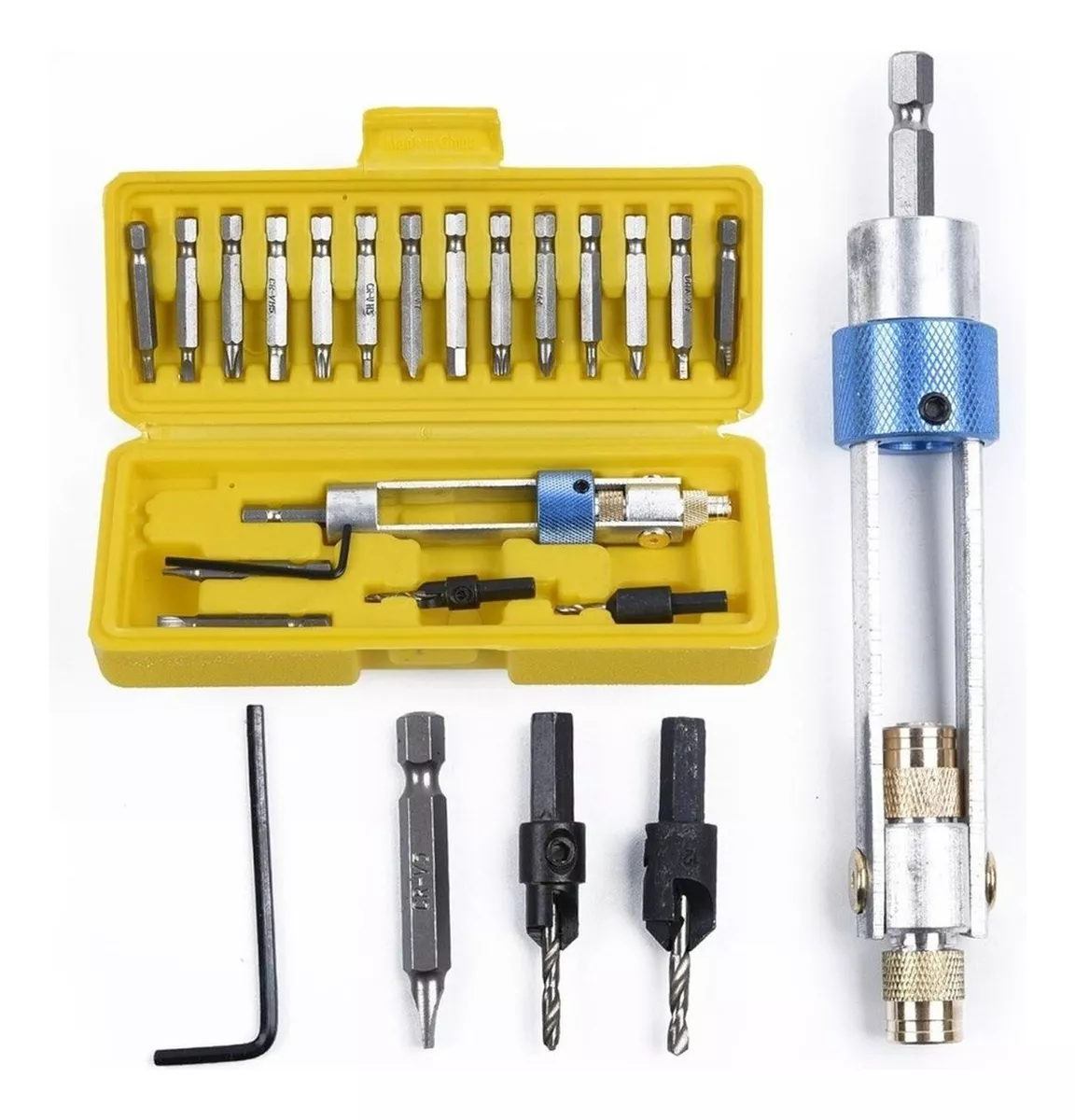 Herramienta Doble Taladro Broca Y Atorni