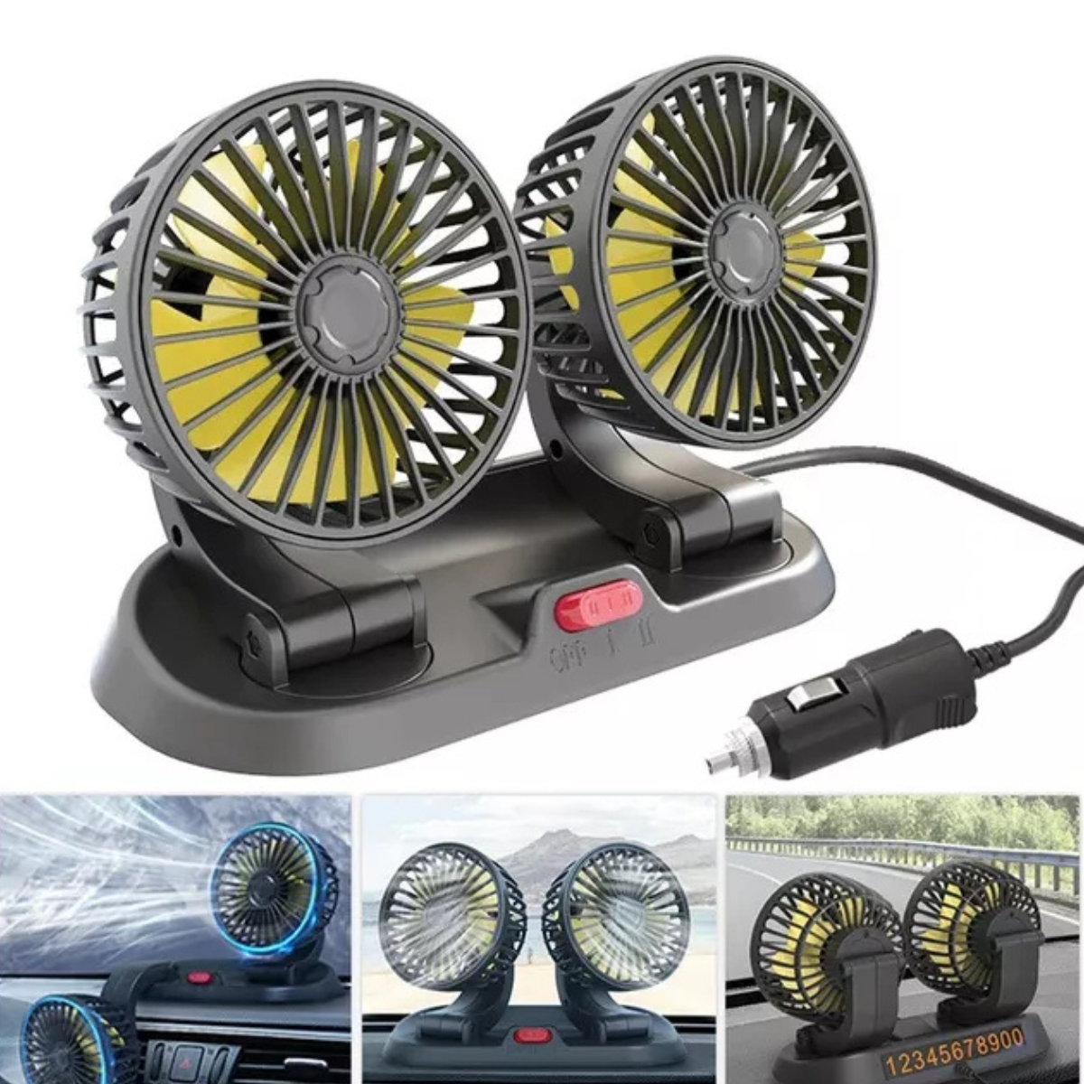 Ventilador Max Dúo de Coche