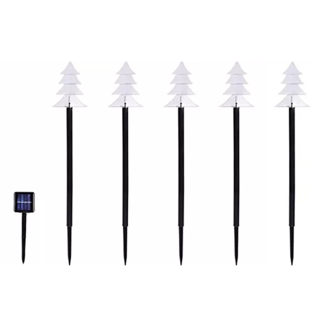Kit de 5 Parales Pino Navideño Solar