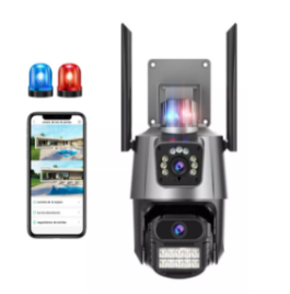 Camara De Seguridad Wifi Con Doble Lente