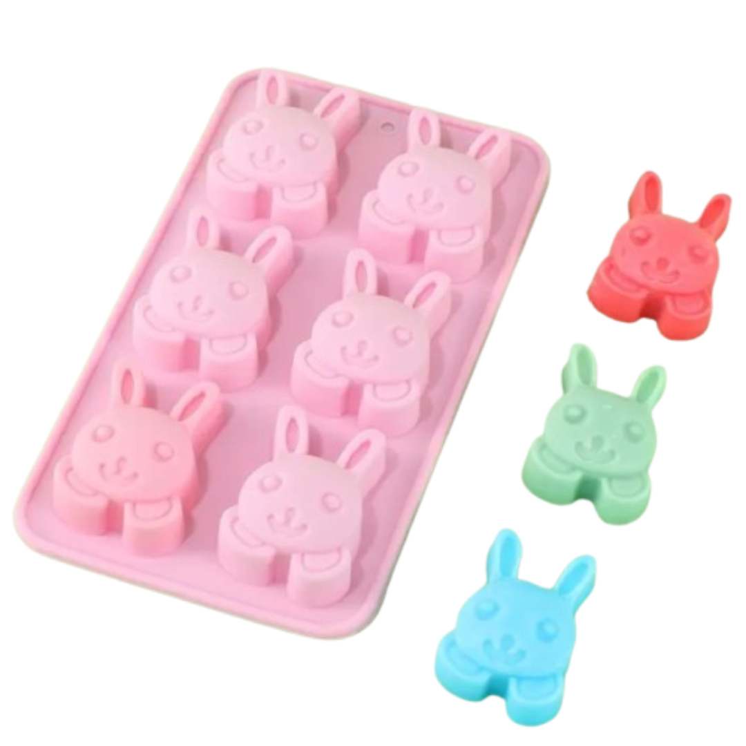 Moldes 6 Espacios Conejito Feliz