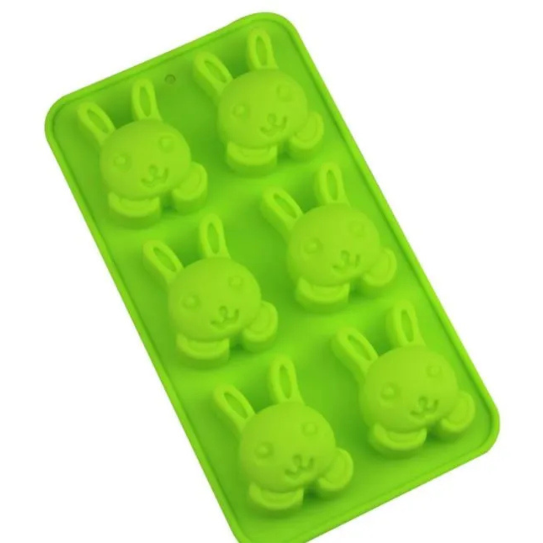 Set de 6 Molde Conejito Sonriente